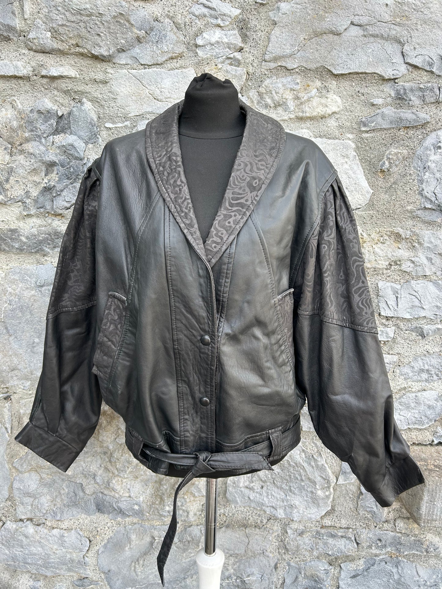 80s black jacket 14-16