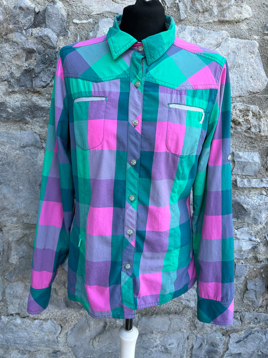 Pink&teal check shirt uk 12