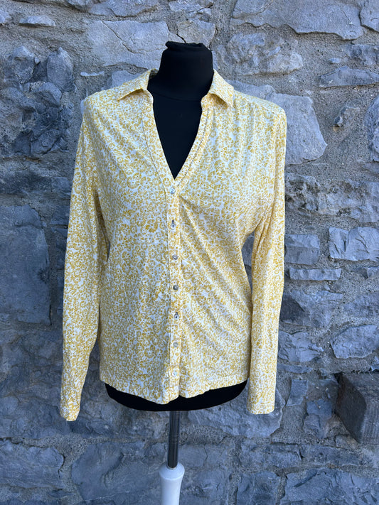 Yellow floral blouse uk 12