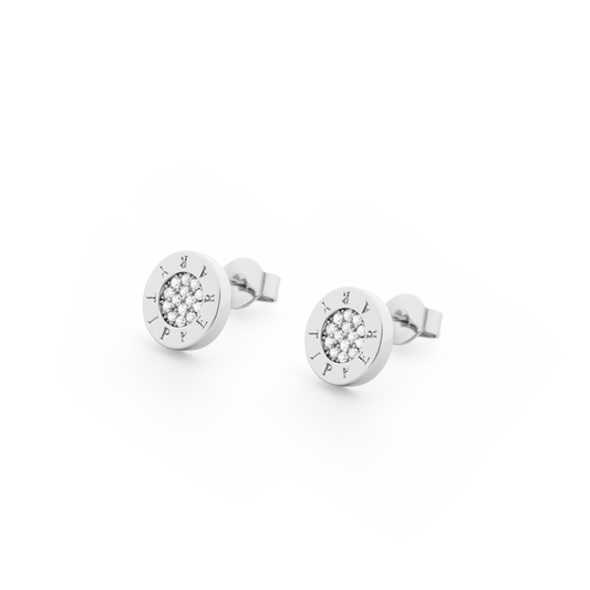 Small circle earrings