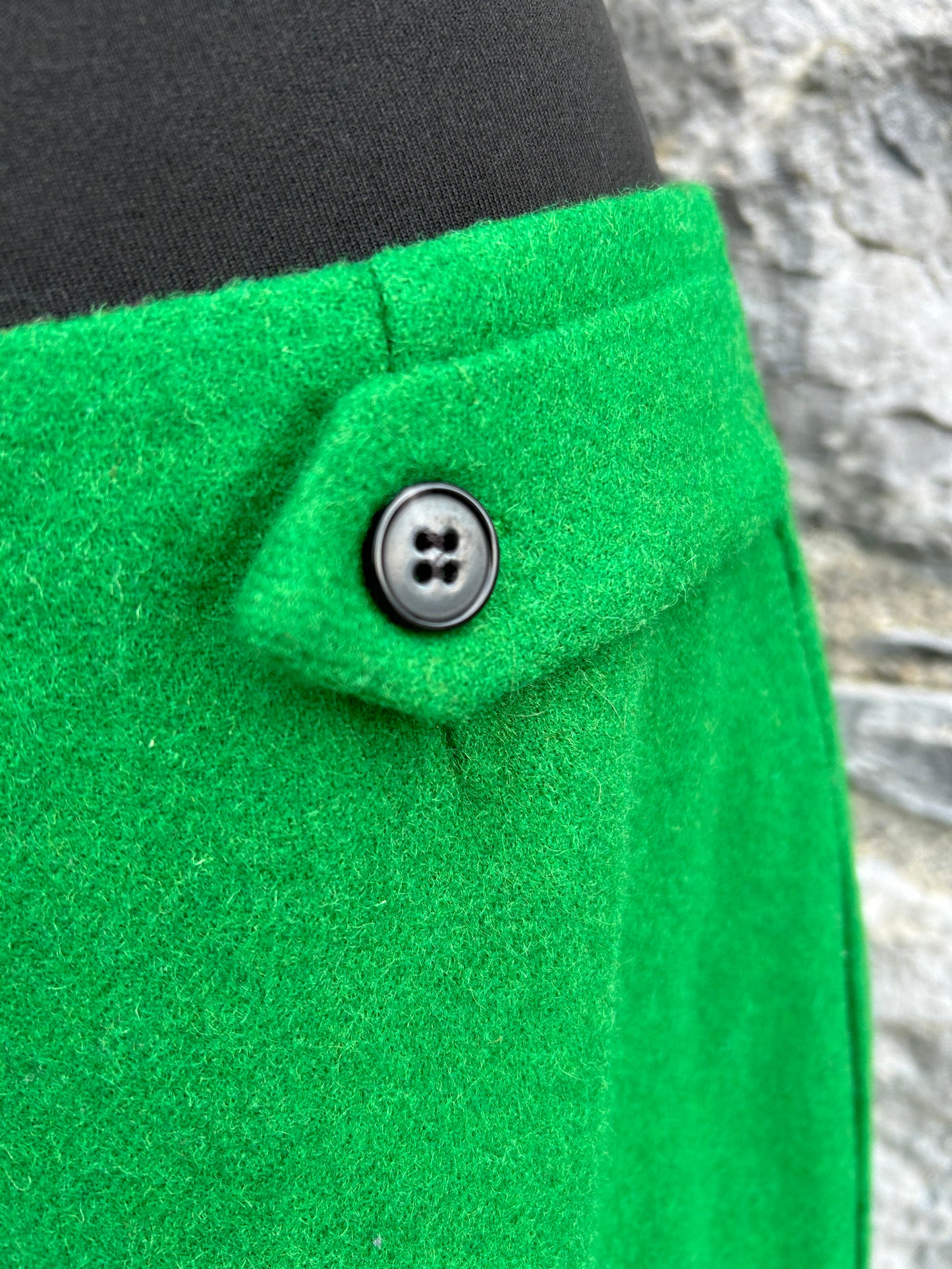 Green woolly skirt uk 12