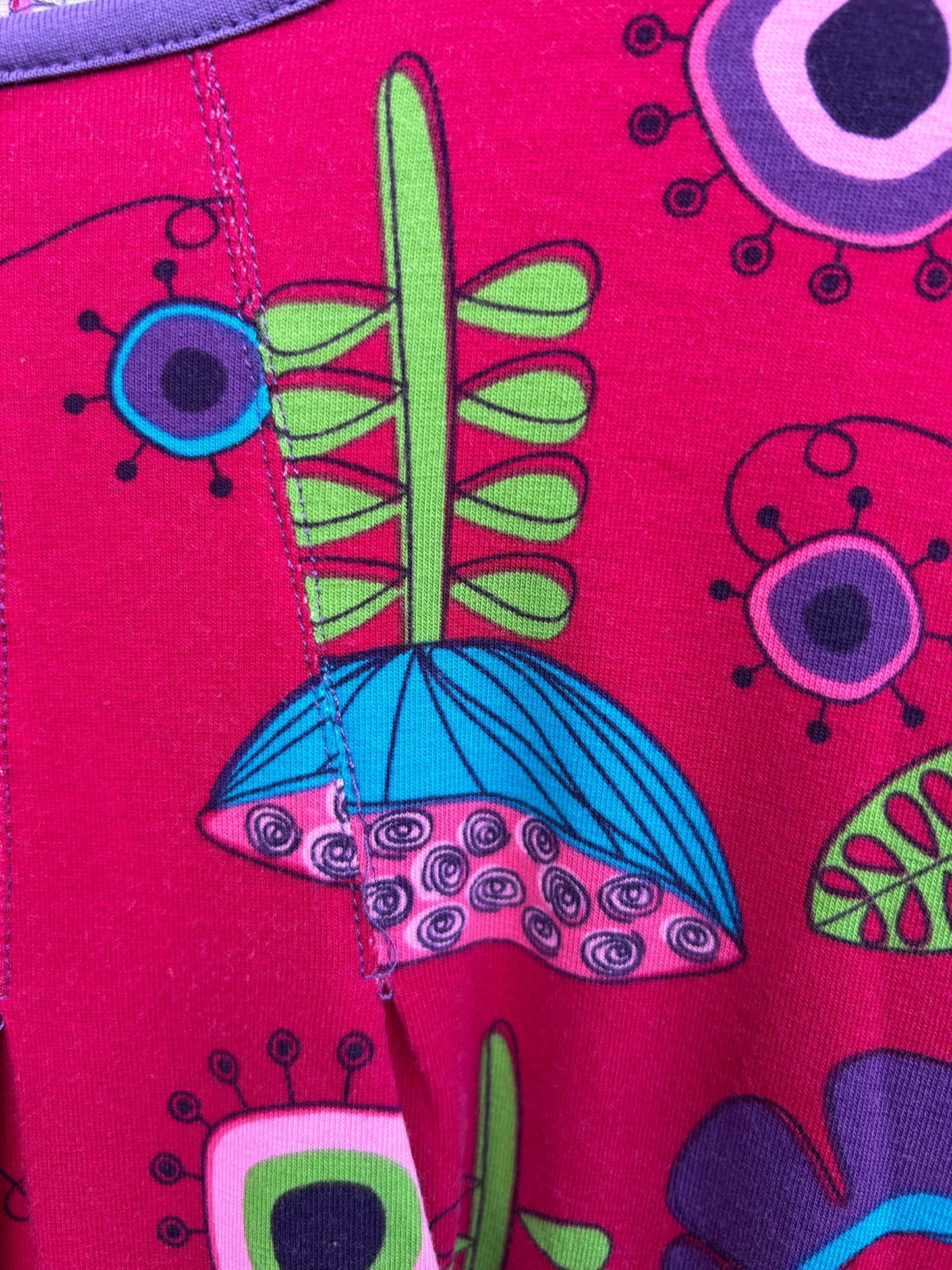 Colourful floral raglan dress  11-12y (146-152cm)