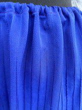 Load image into Gallery viewer, 80s blue top&amp;skirt uk 10-14

