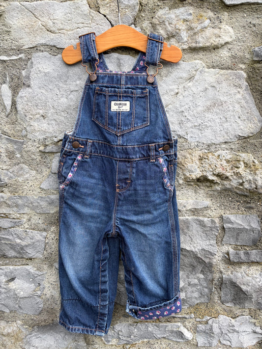 Y2K denim dungarees 12-18m (80-86cm)