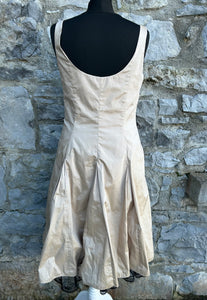 Beige dress with black lace uk 12