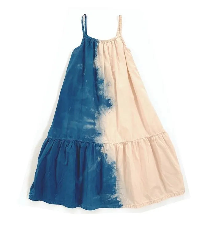 Blue&ivory ombre maxi dress  8y (128cm)