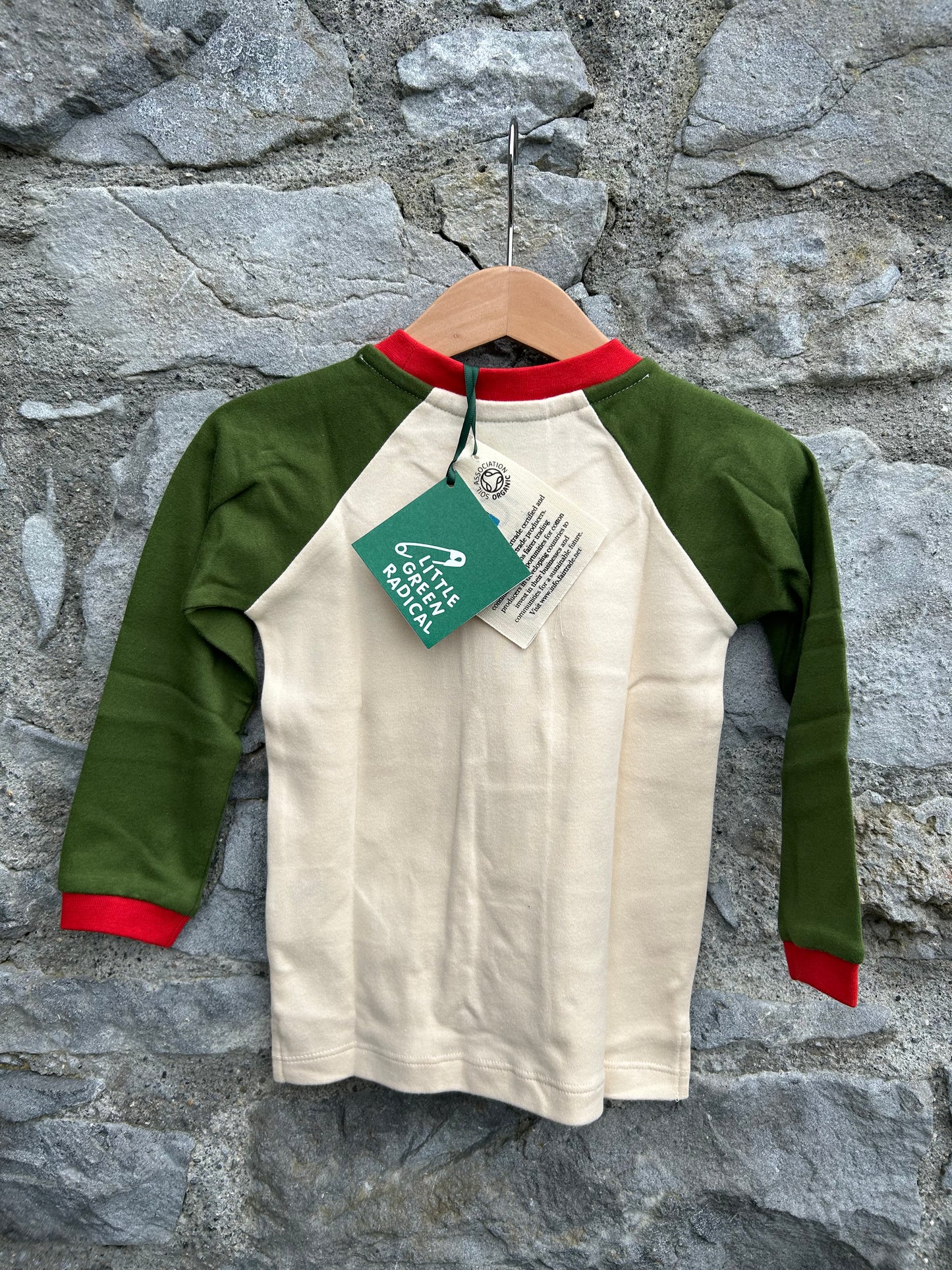 LGR Nordic animals raglan top 18-24m (86-92cm)