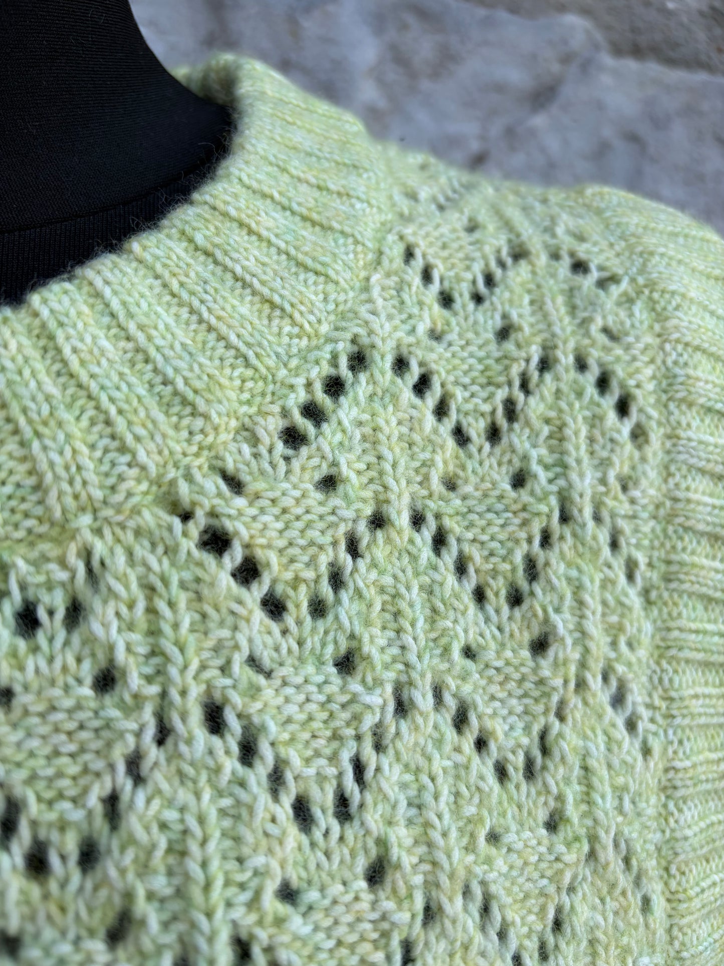 Green Knitted Vest uk 16