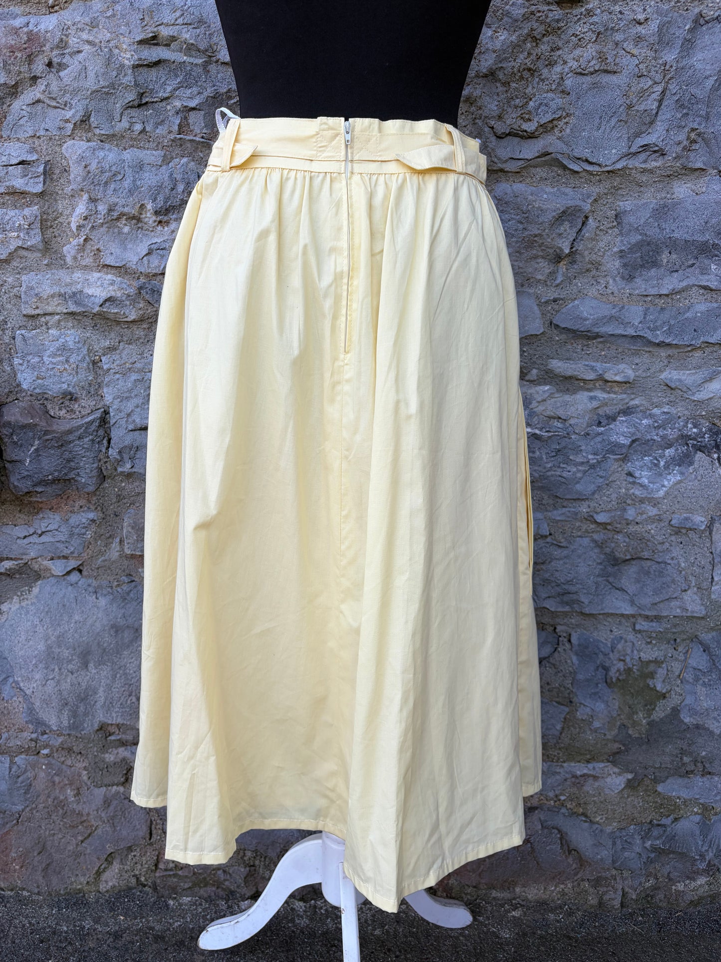 80s yellow skirt uk 12