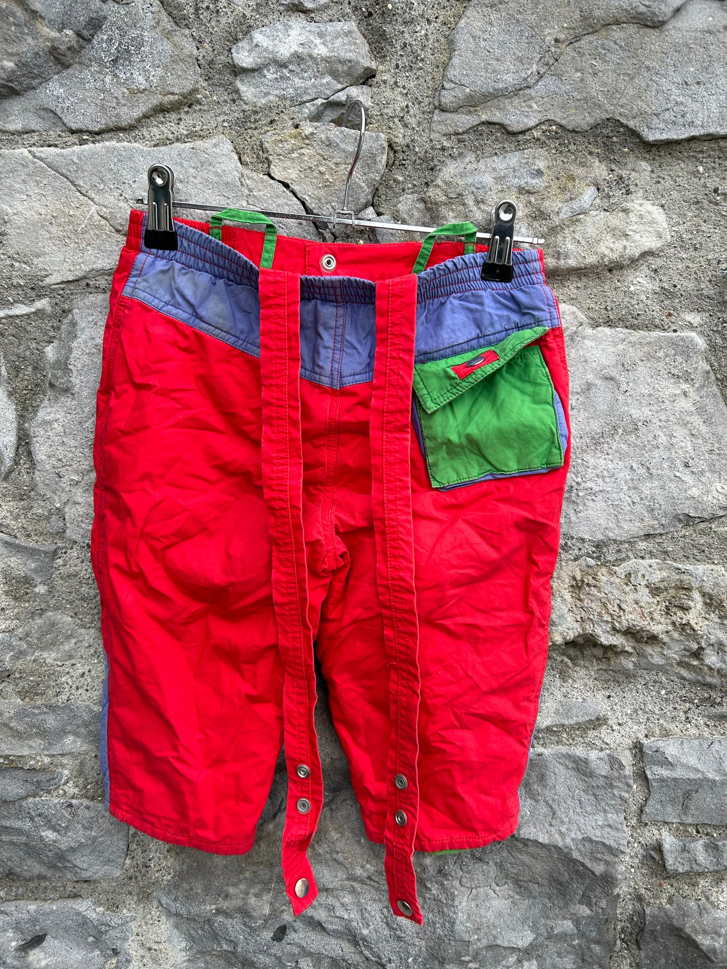 80s red winter pants 2y (92cm)