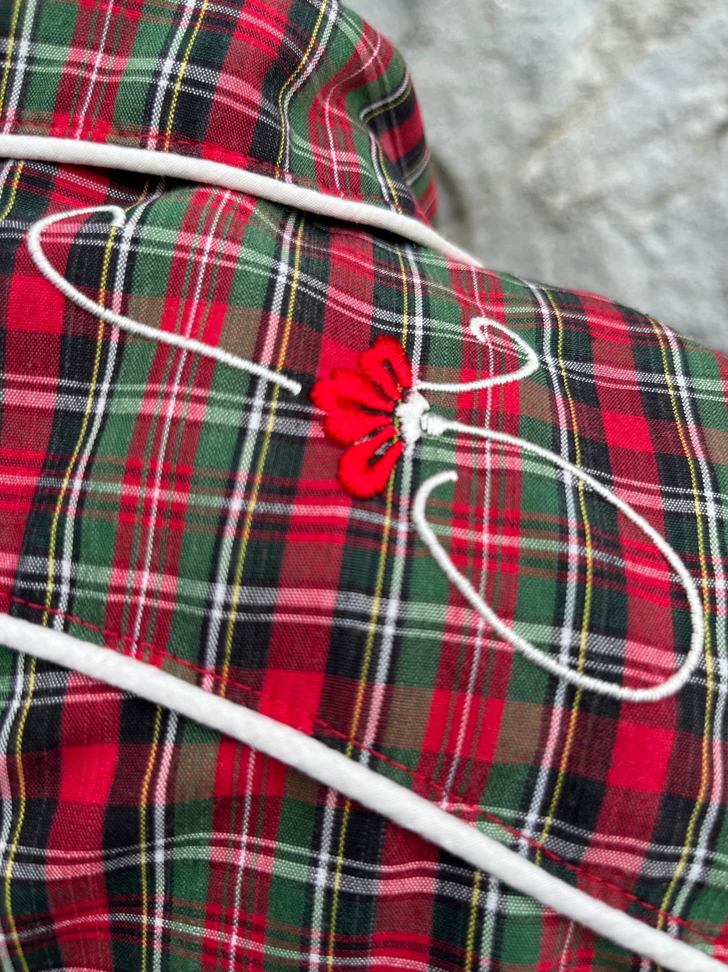 Red tartan dress uk 10-12