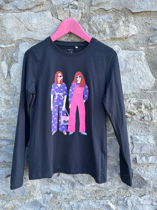Good vibes navy top  9-10y (134-140cm)