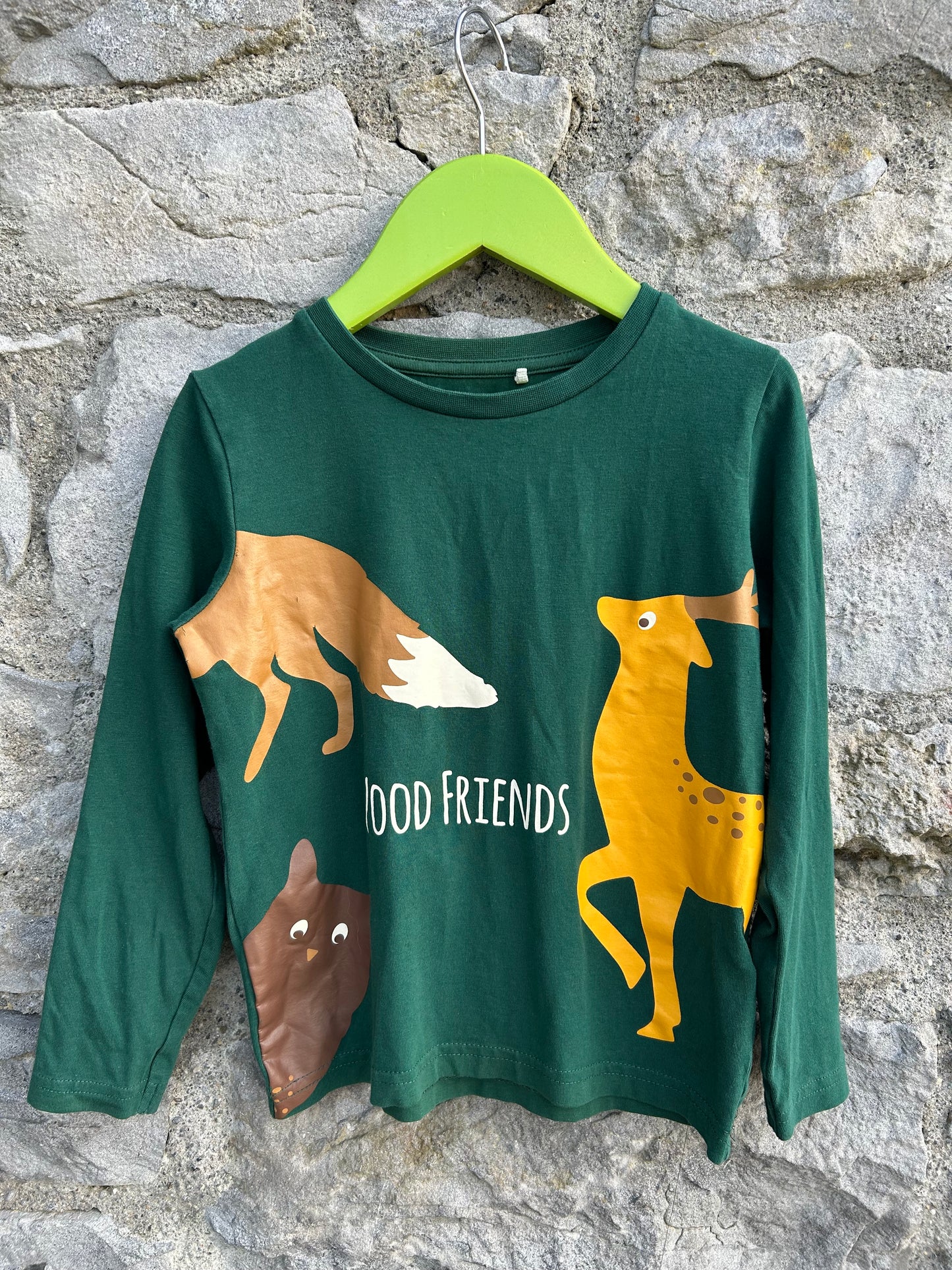 Wood Friends green top  4-5y (104-110cm)