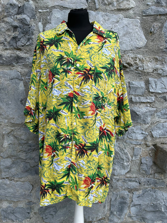 80s lime Hawaiian shirt XL