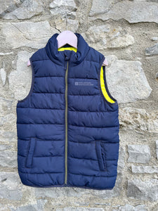 Navy puffy gilet  7-8y (122-128cm)