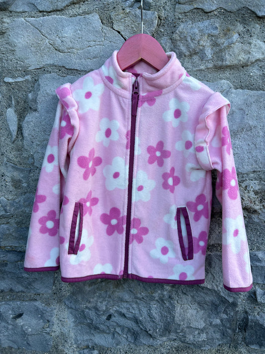 Pink floral fleece  3-4y (98-104cm)