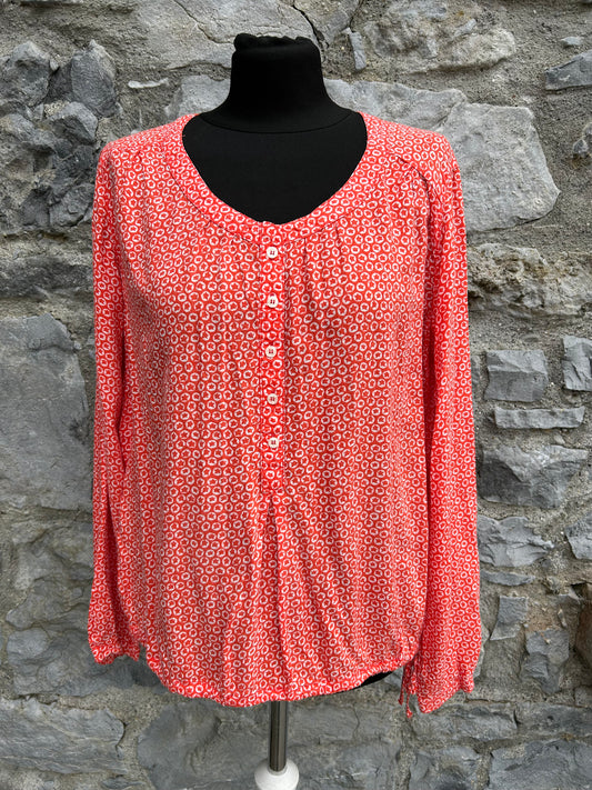 Orange geometric flowers top uk 12-14