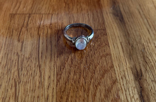 Clear quartz ring