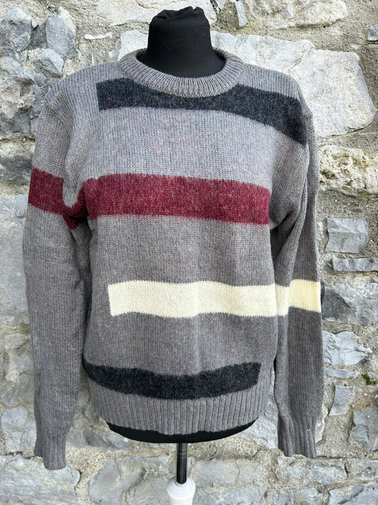 90s grey panels jumper uk 12-14