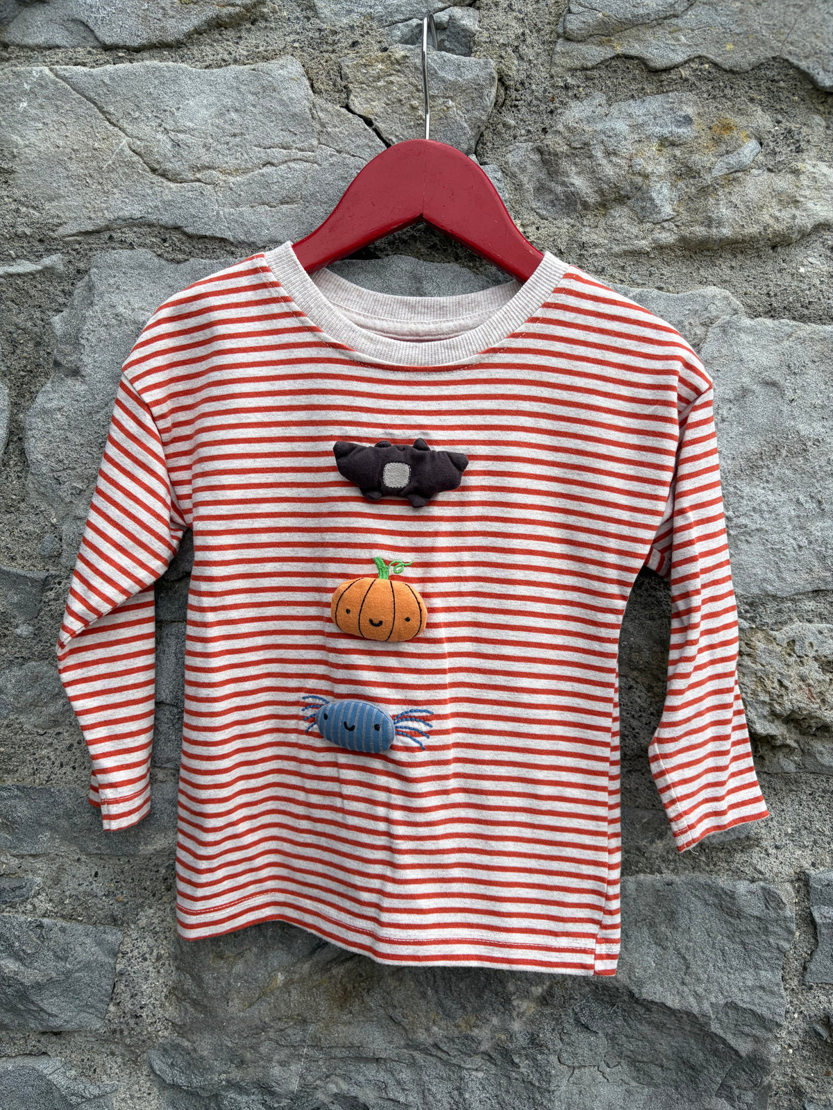 Halloween stripy top  2-3y (92-98cm)