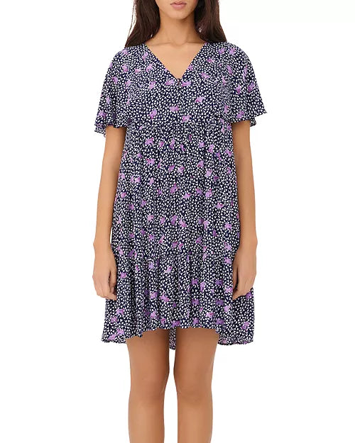Maje Pensees Marine Parme floral dress uk 8-10
