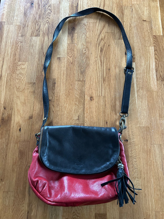 Red&black crossbody bag
