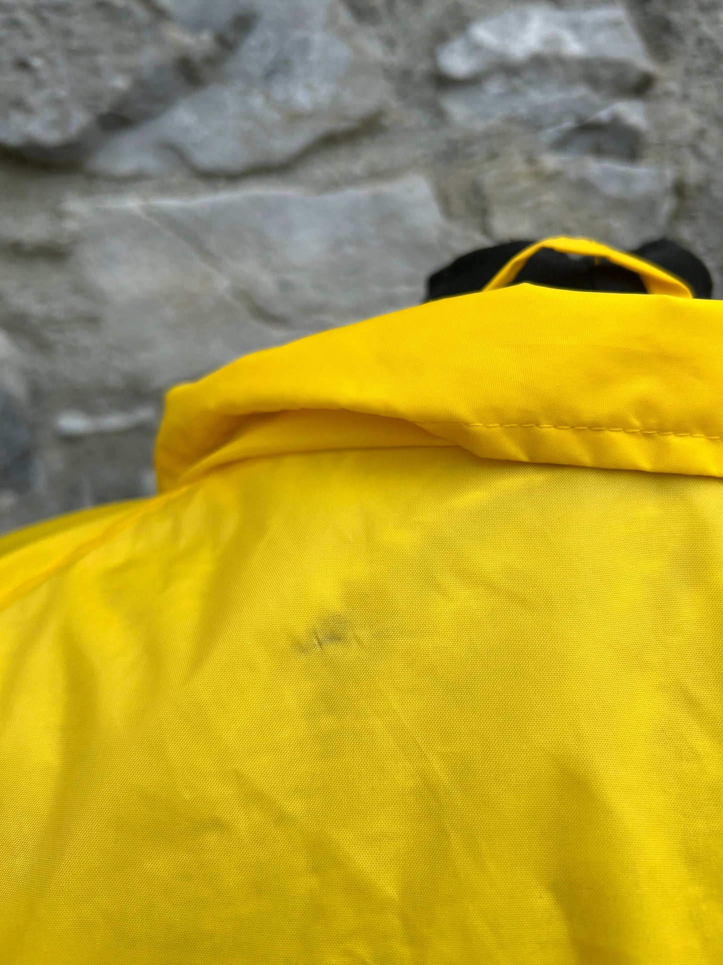 80s yellow waterproof jacket XL