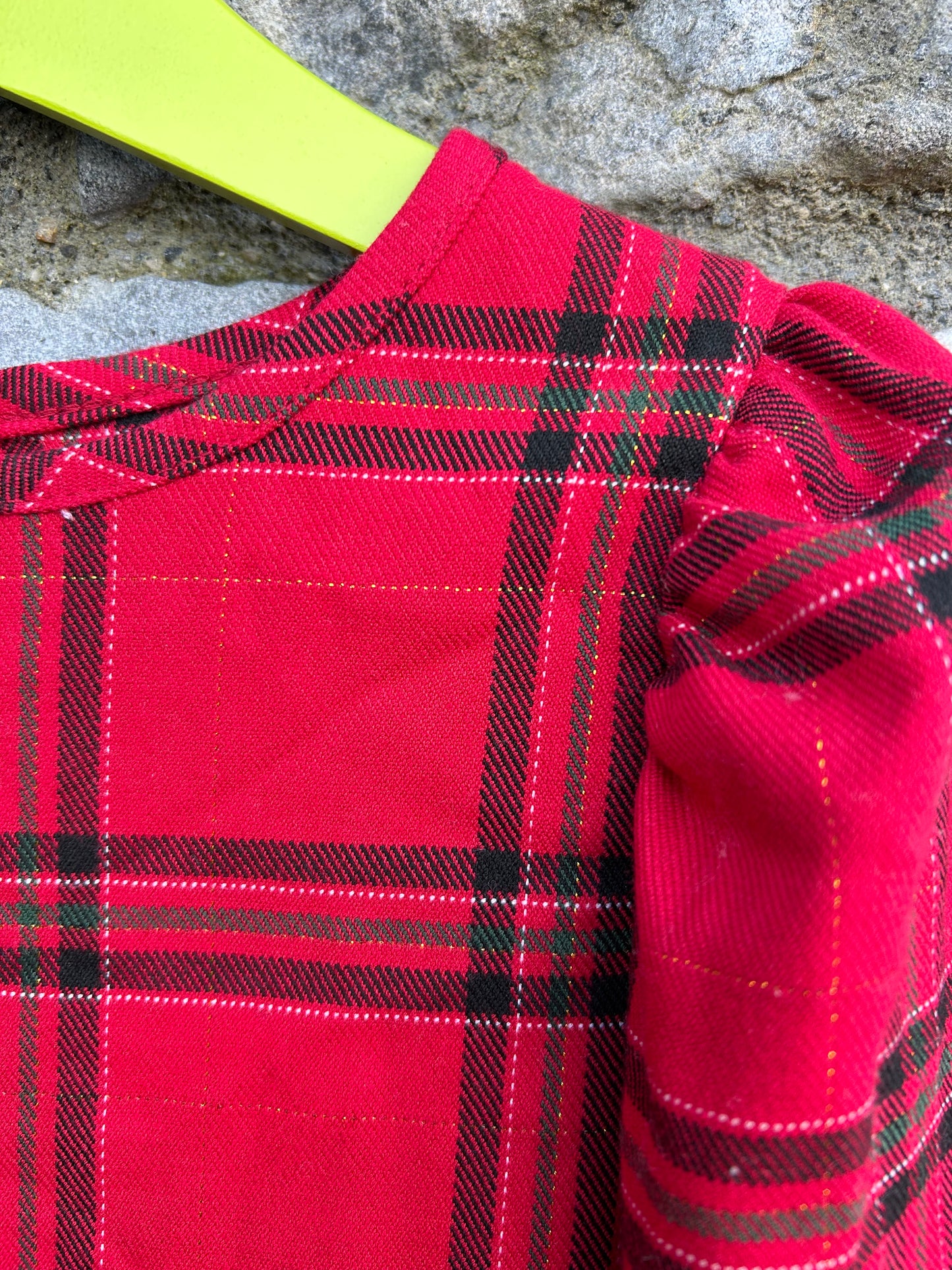 Red check dress 4-5y (104-110cm)