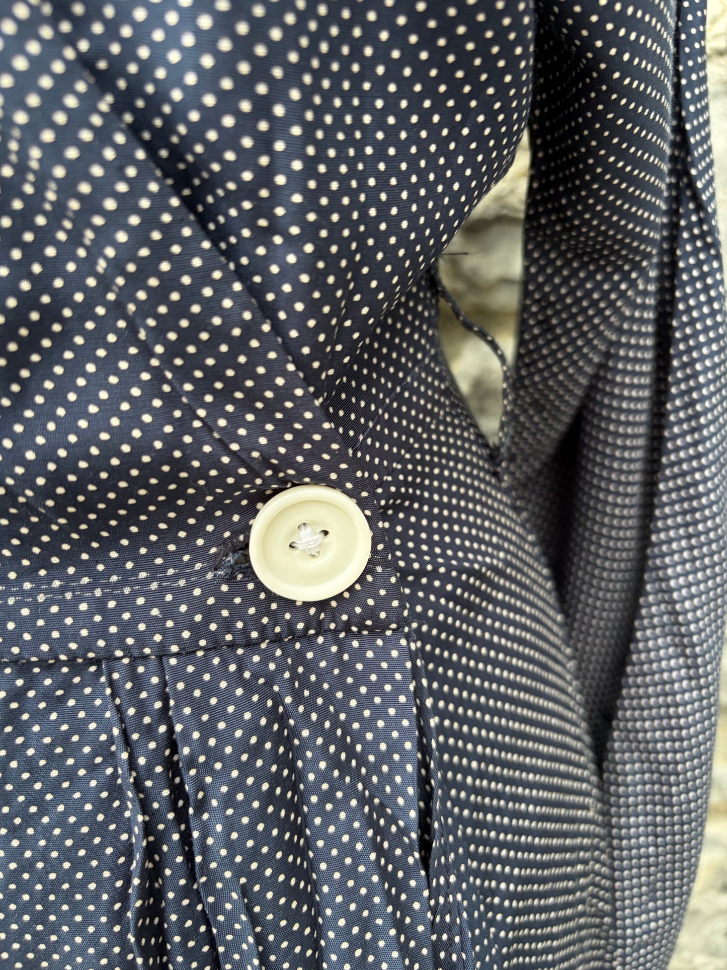 80s polka dots wrap dress uk 8