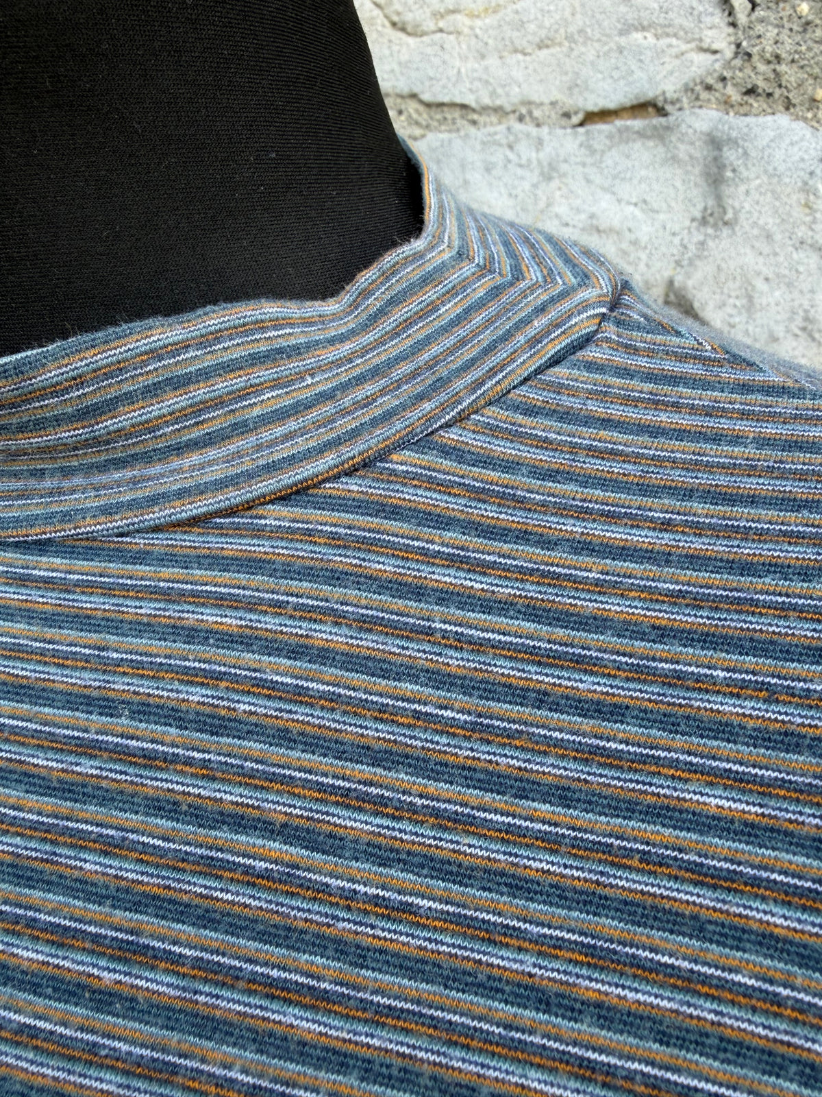 Stripy high neck top uk 8-10