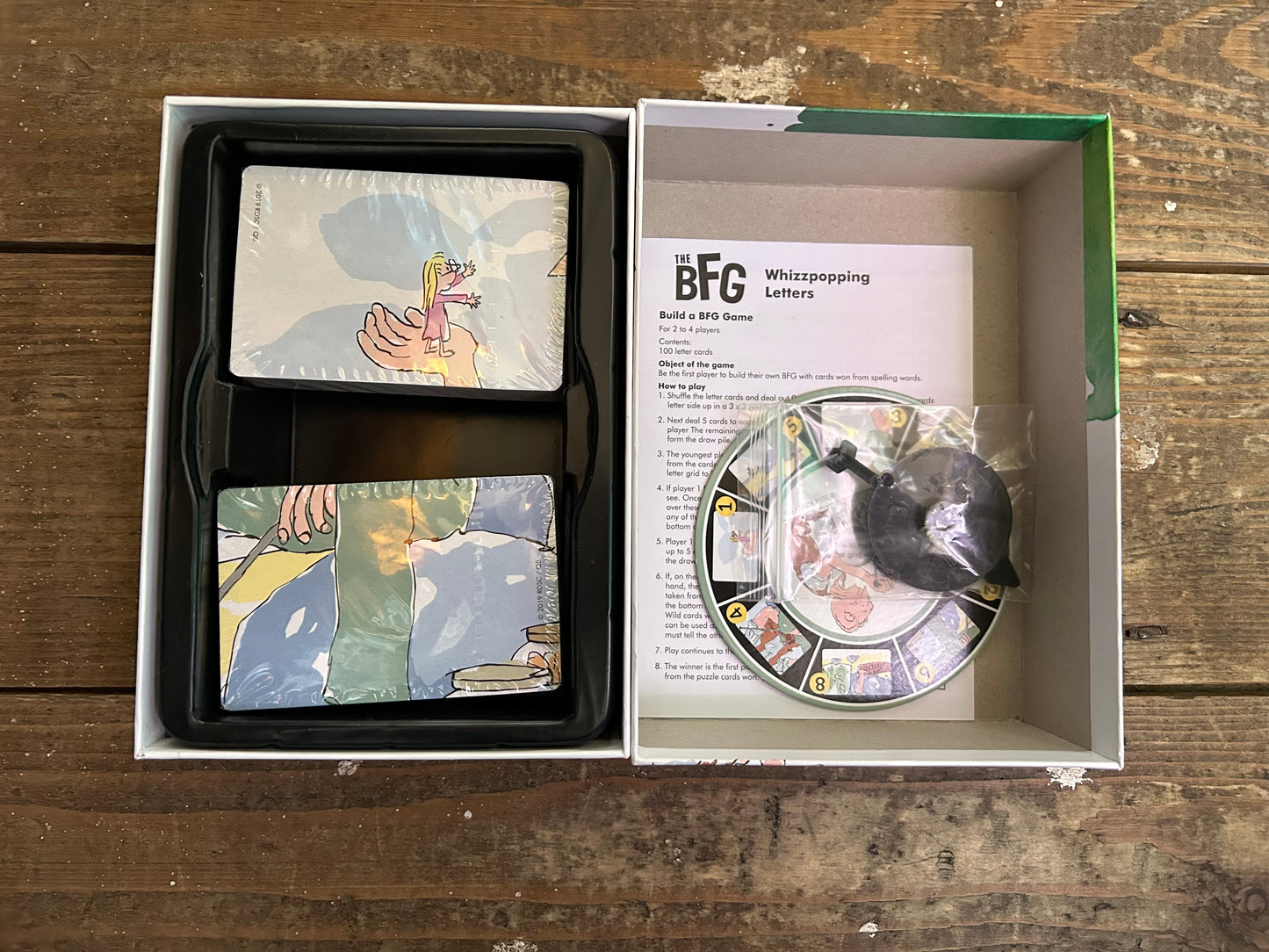 The BFG spelling card game