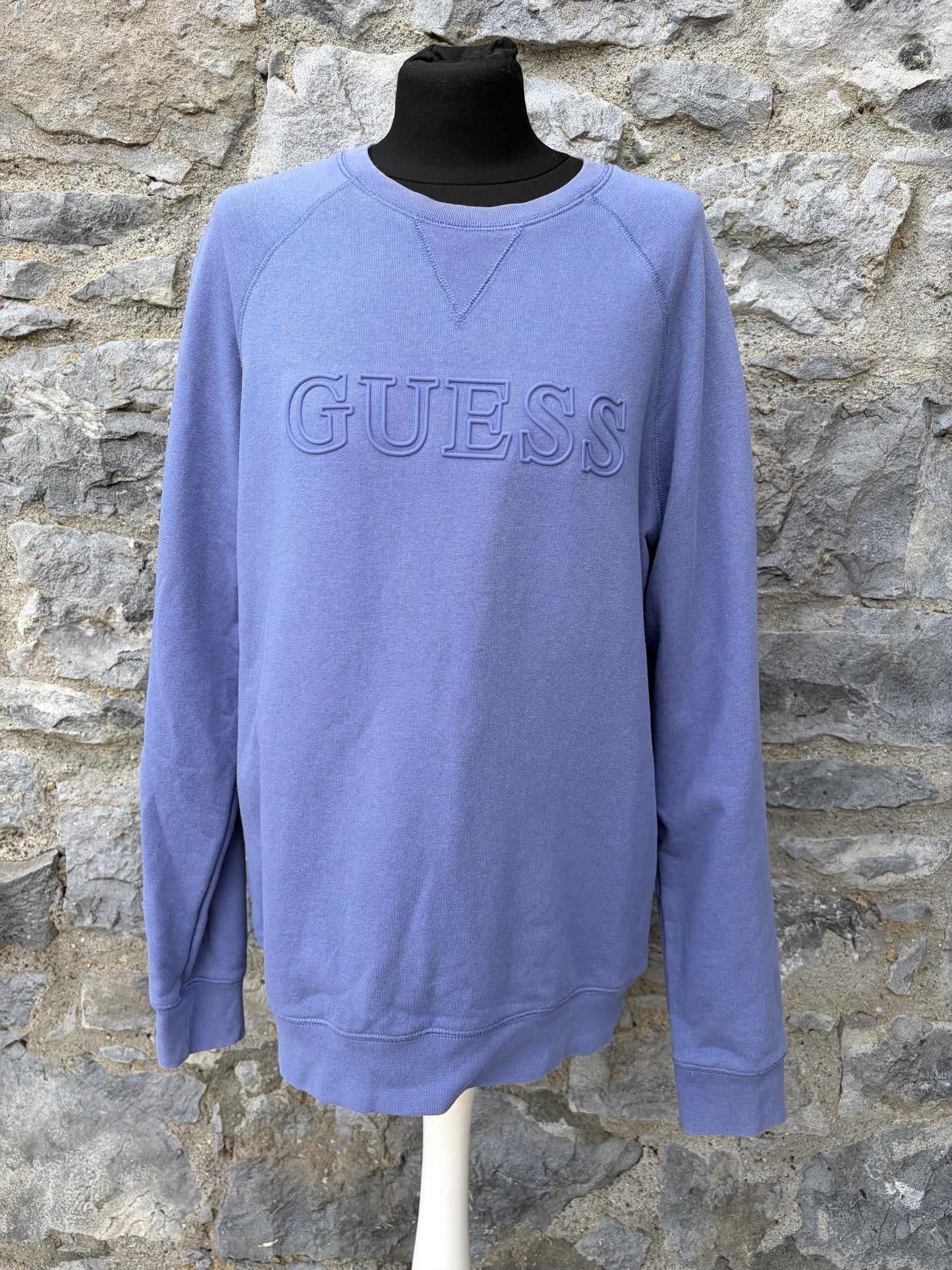 Blue Aldwin crew-neck sweatshirt Large