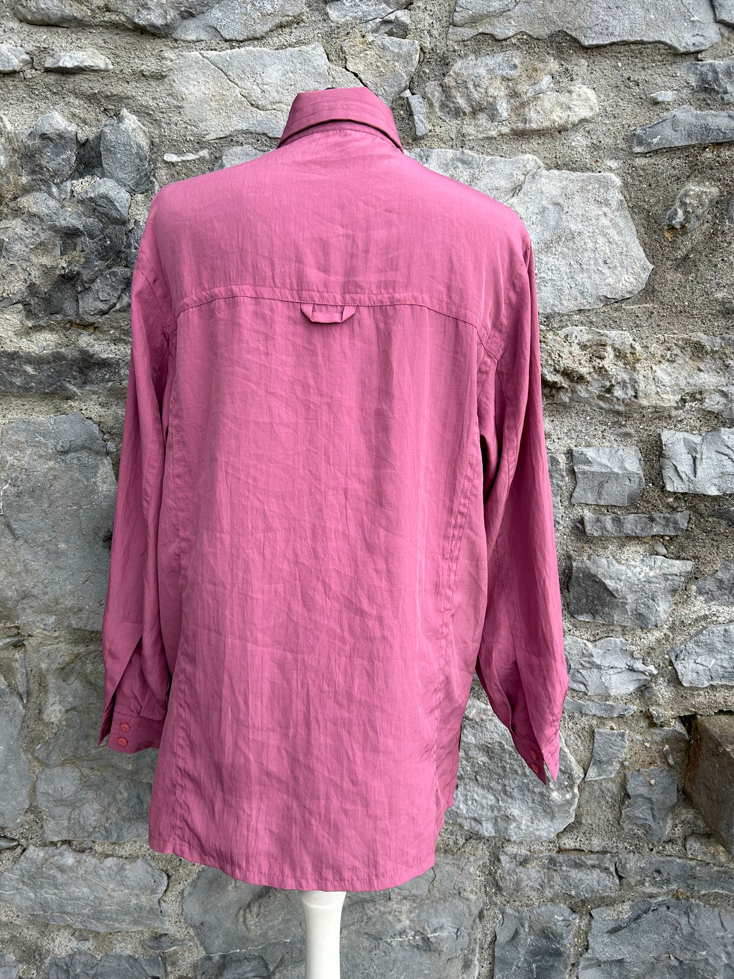 90s Pink blouse uk 14