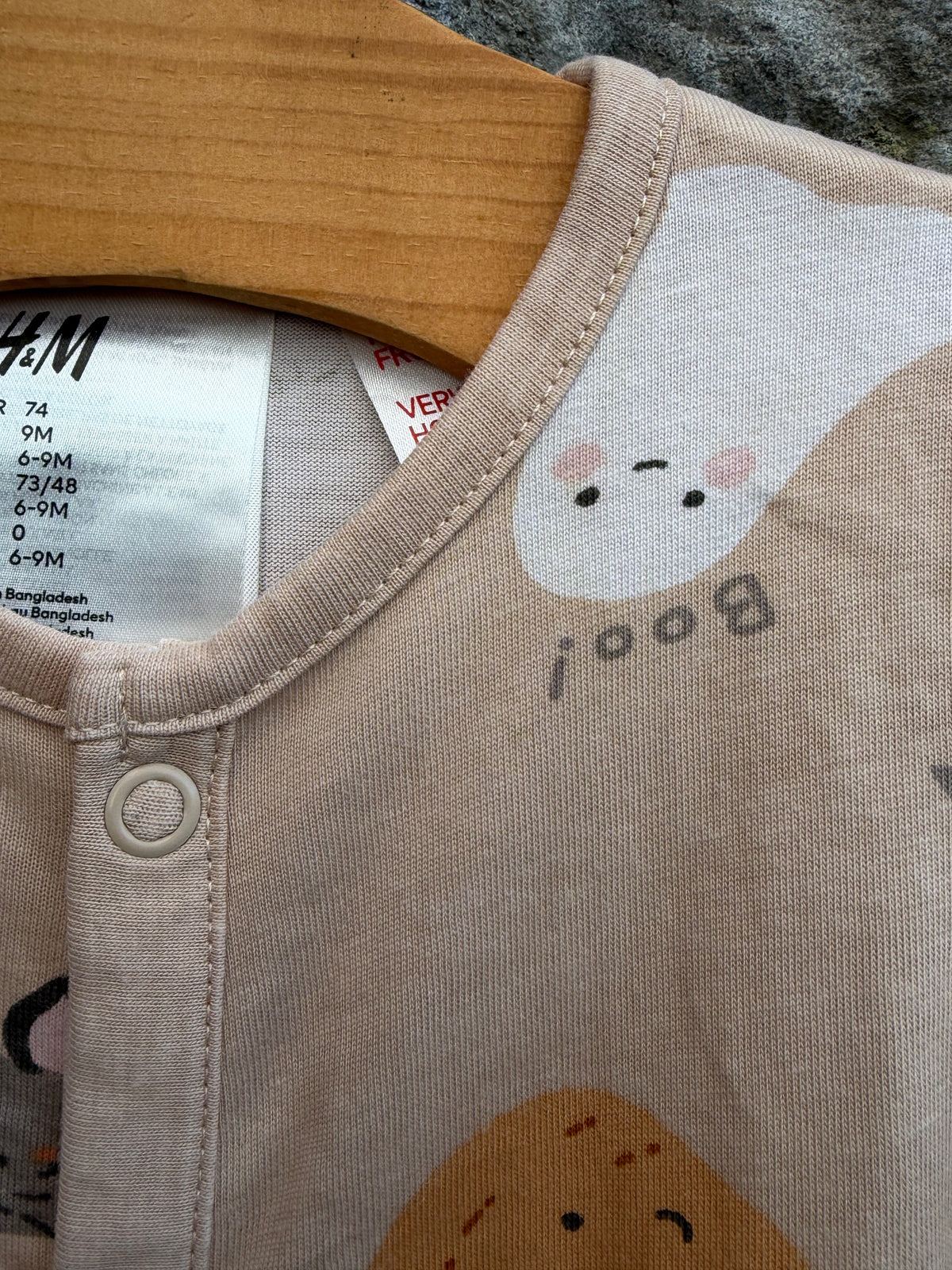 Ghosts&pumpkins onesie  6-9m (68-74cm)