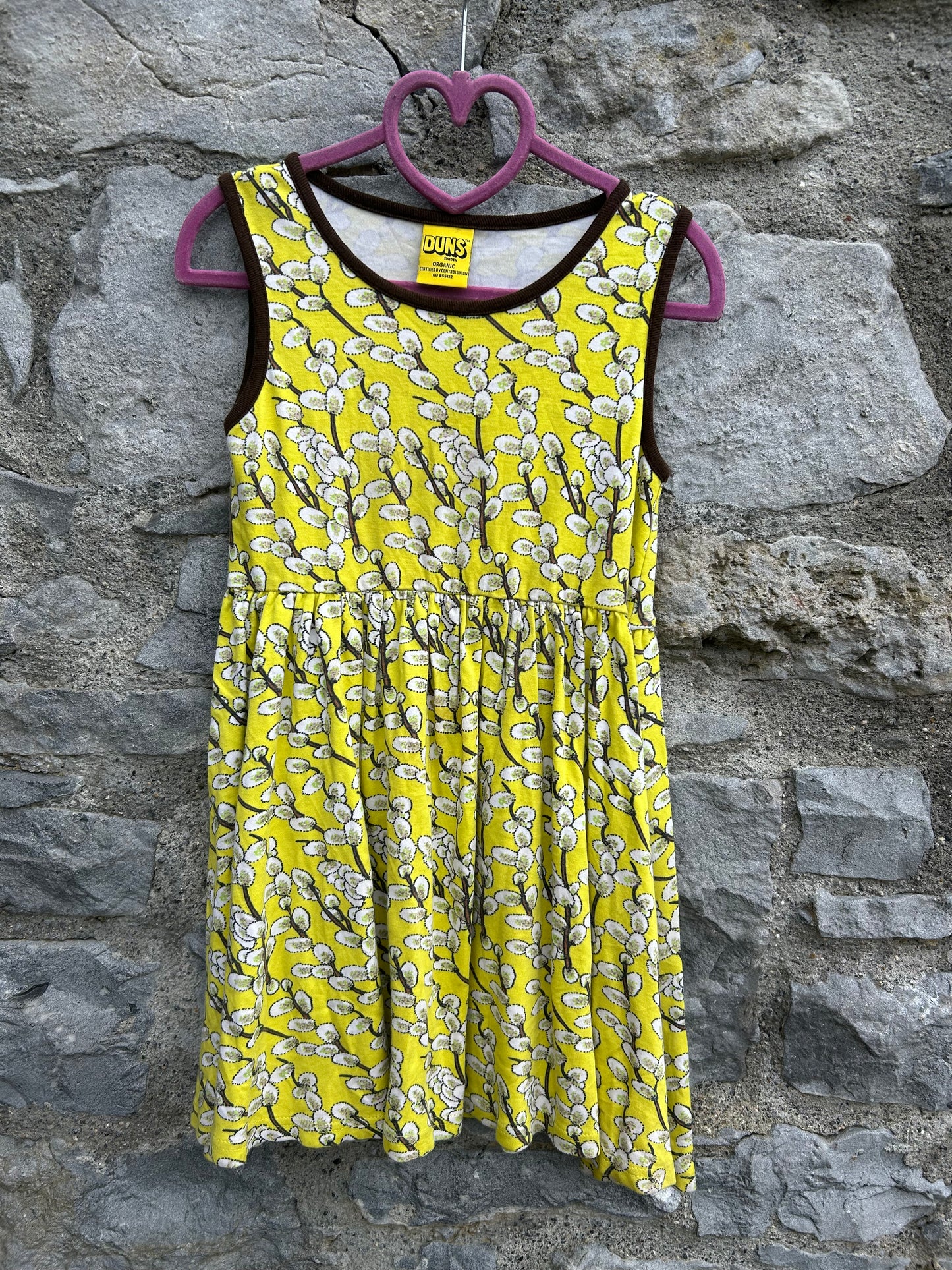 Yellow goat willow dress  6-7y (116-122cm)