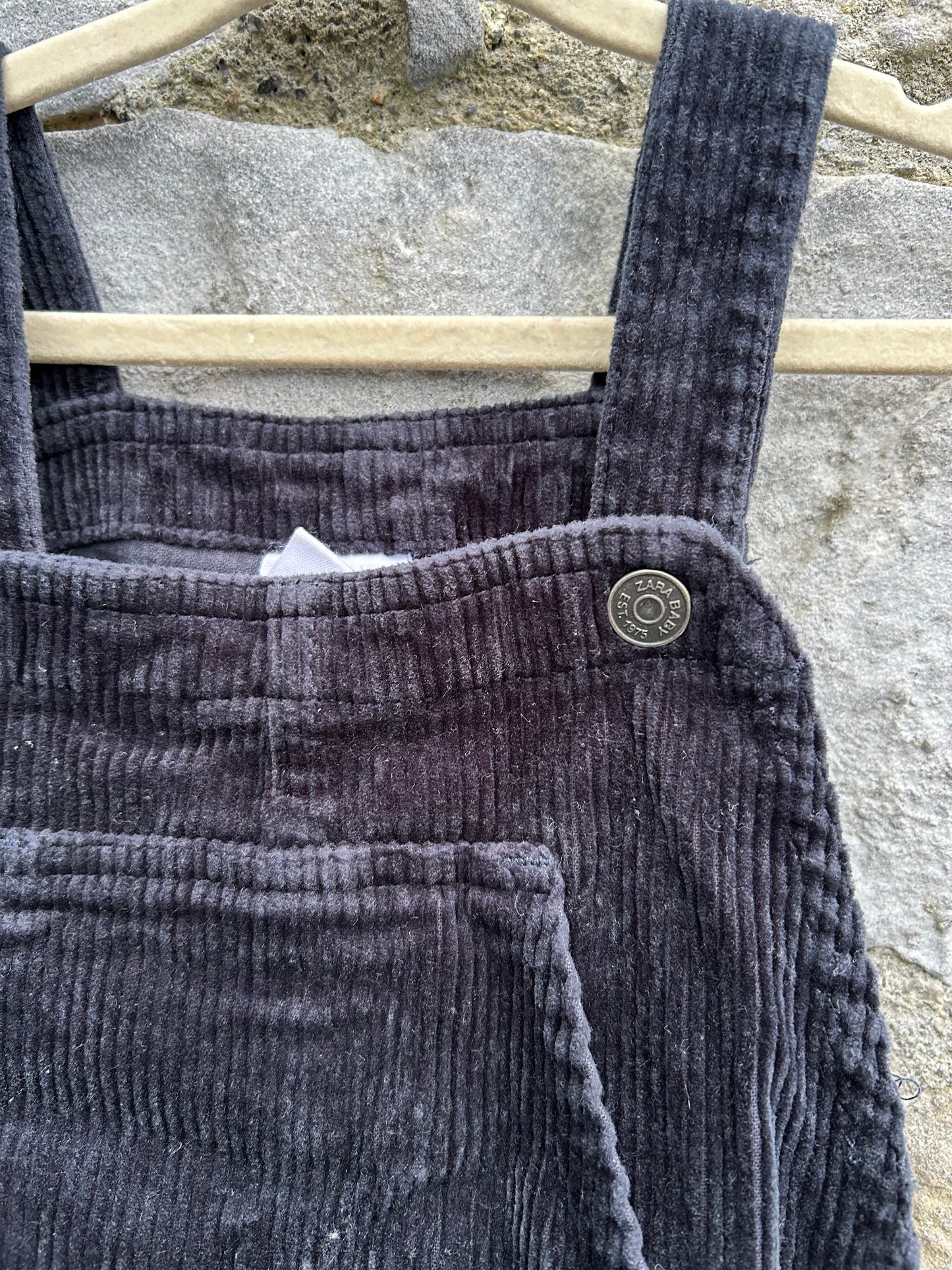 Charcoal cord dungarees 3-4y (98-104cm)