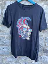Load image into Gallery viewer, Tomahawk skull navy T-shirt  11-12y (146-152cm)
