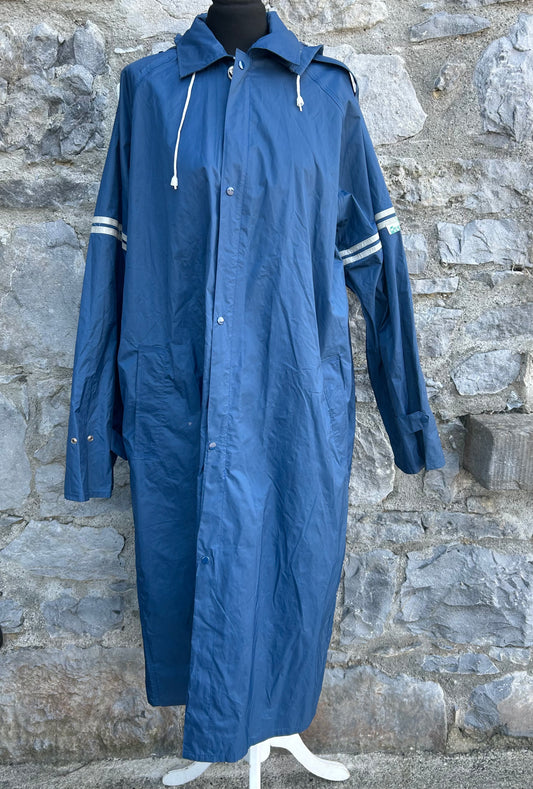 80s blue raincoat  Small