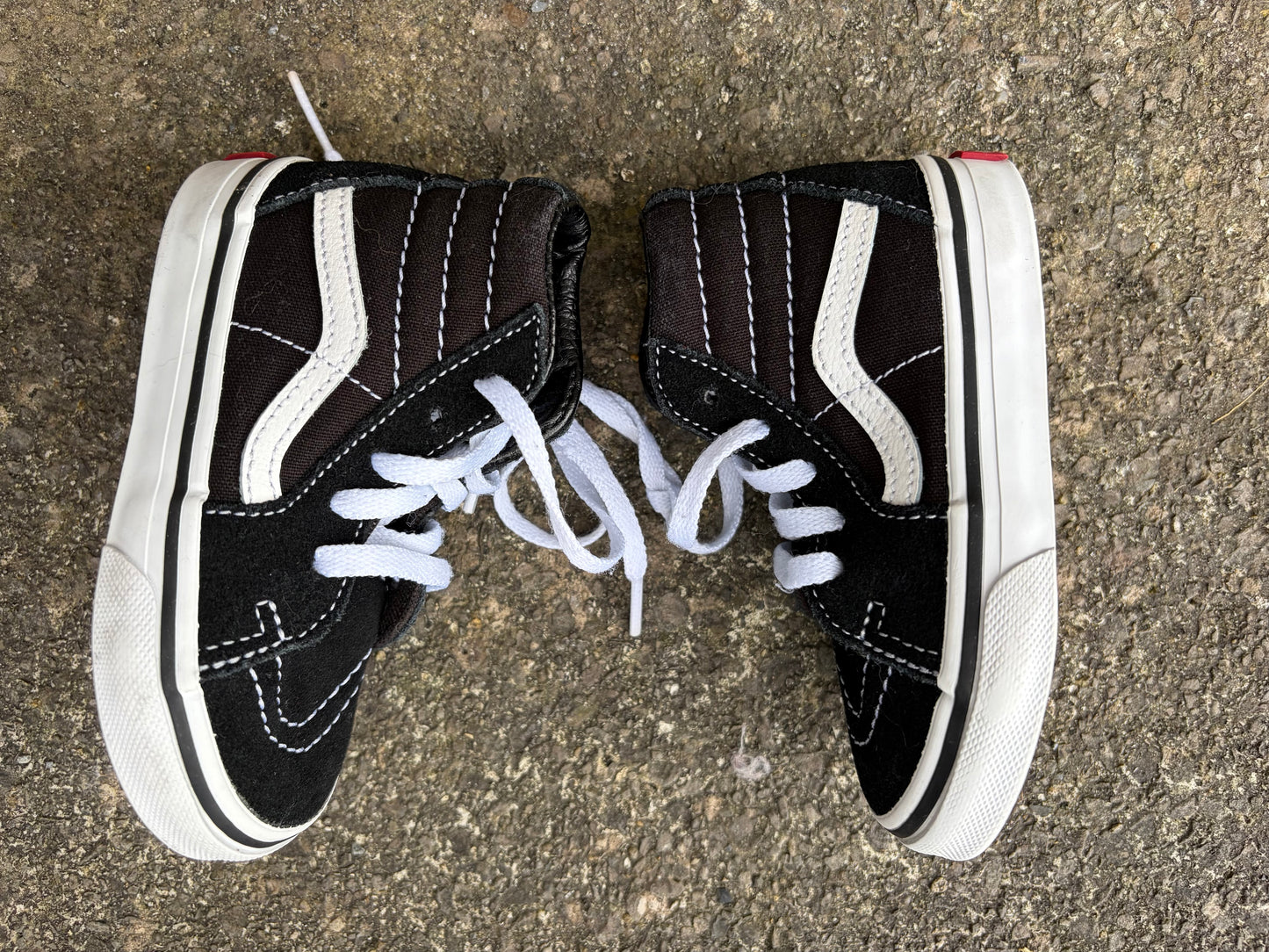 Black hi tops trainers  uk 5 (eu 21.5)
