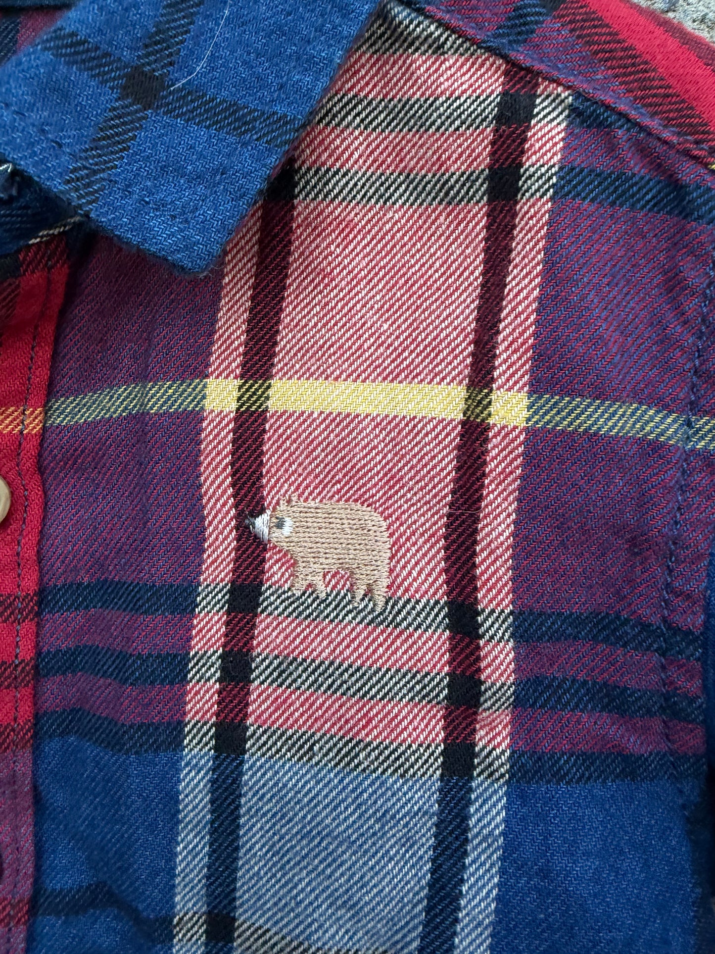 Blue&red check shirt  9-12m (74-80cm)