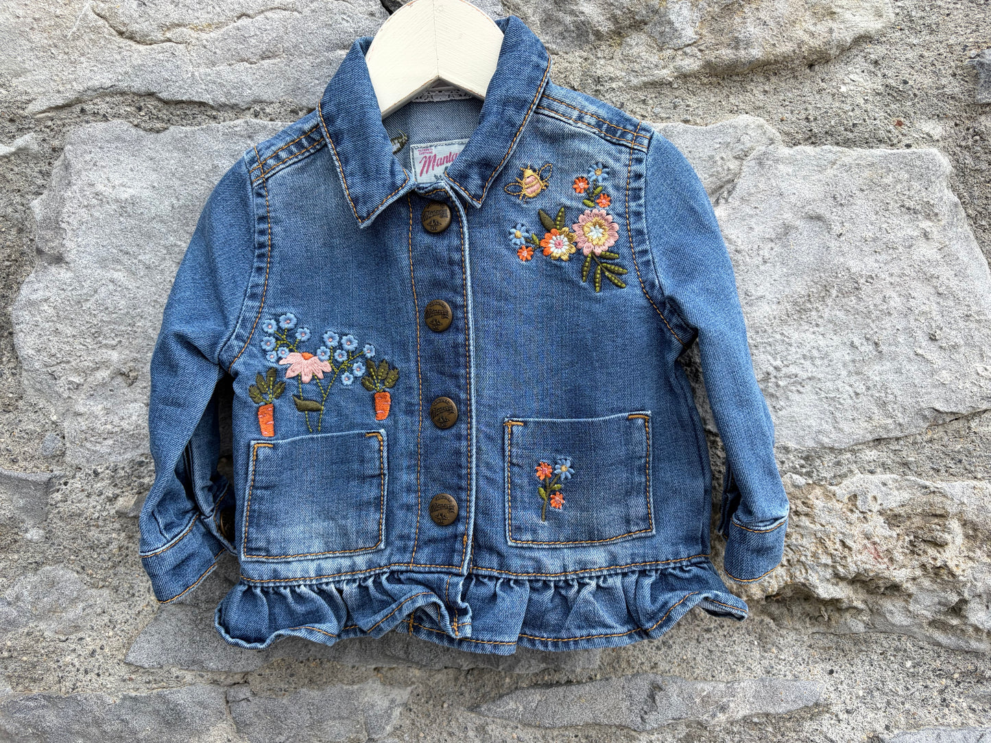 Embroidered denim jacket  6-9m (68-74cm)