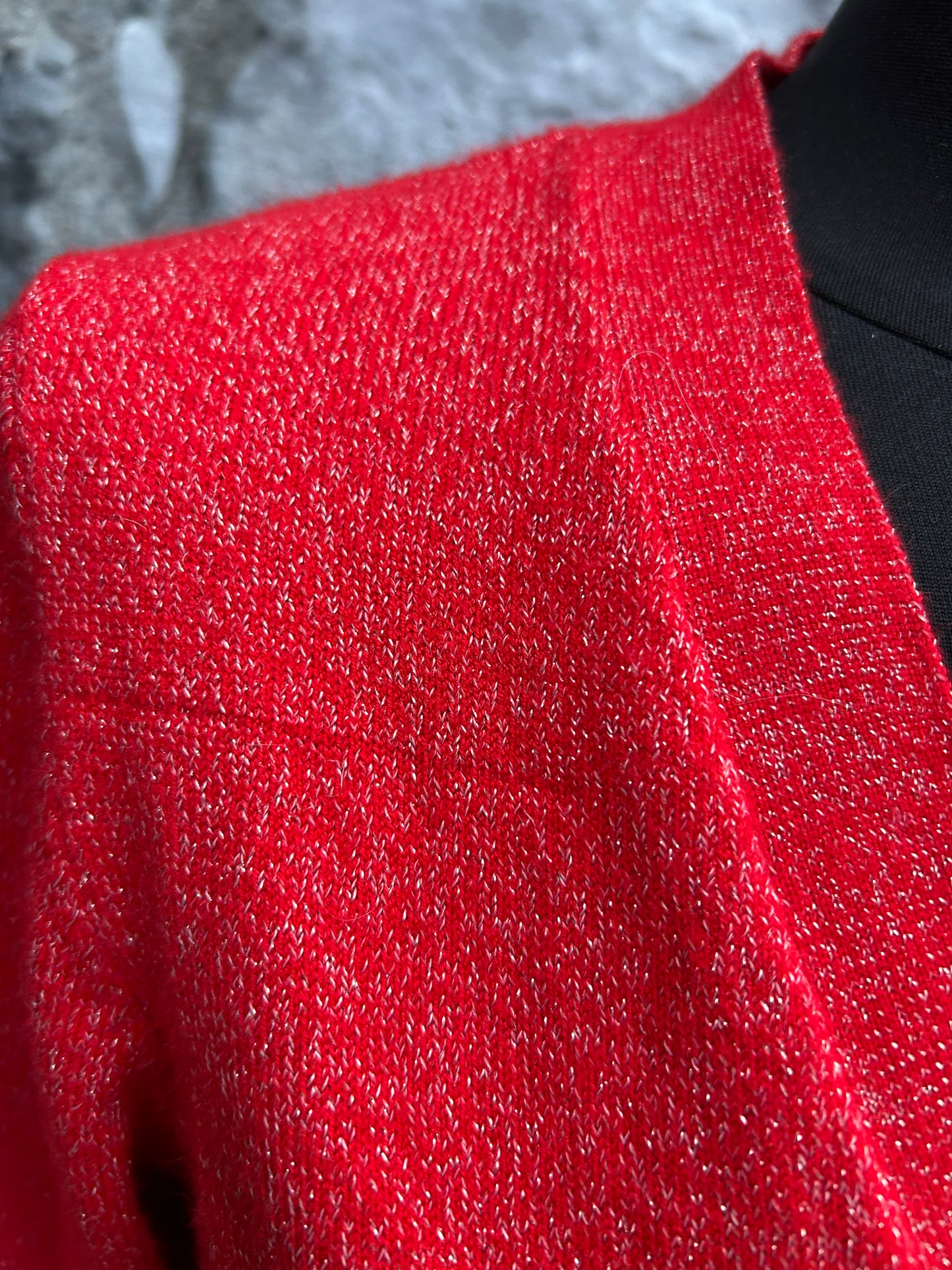 Red sparkly cardigan uk 8