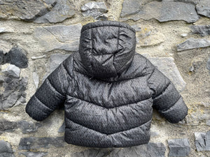 MK Charcoal puffy jacket  12-18m (80-86cm)