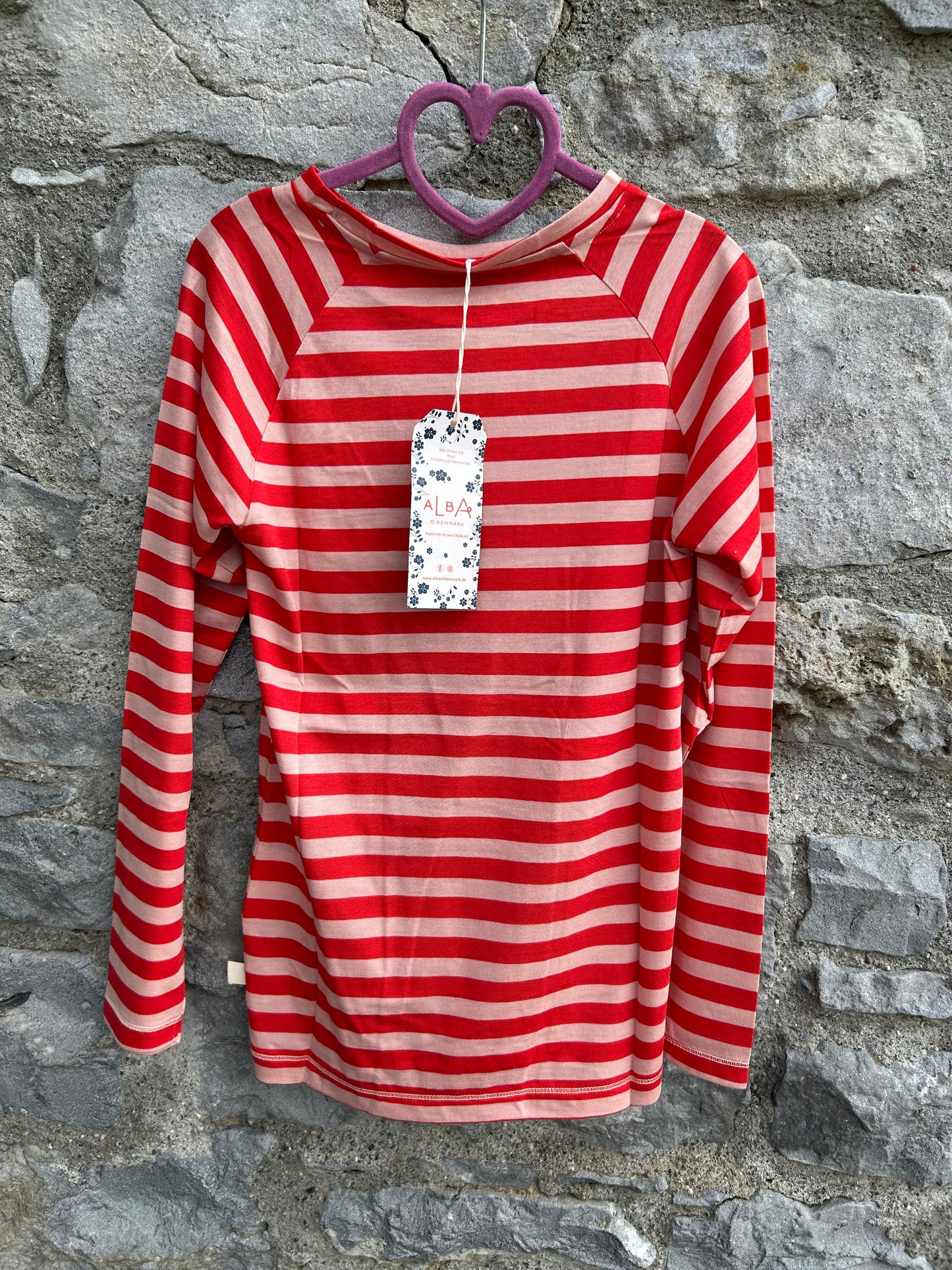 All you need Tee red stripes  9y (134cm)