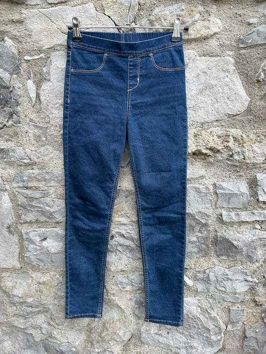 Navy jeggings  9-10y (134-140cm)