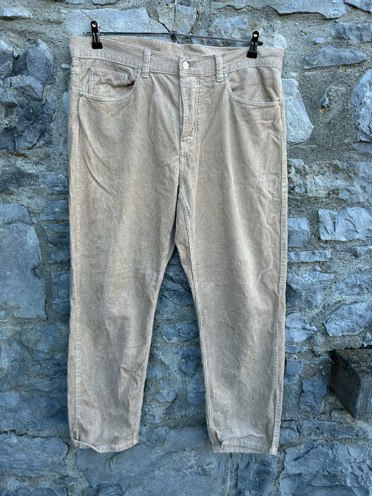 Beige cords  34"W