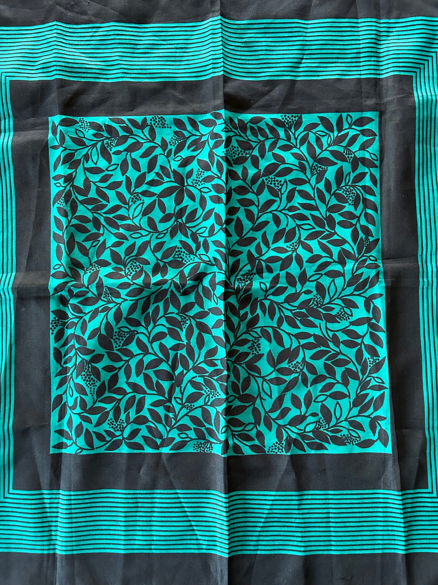 Black&teal scarf