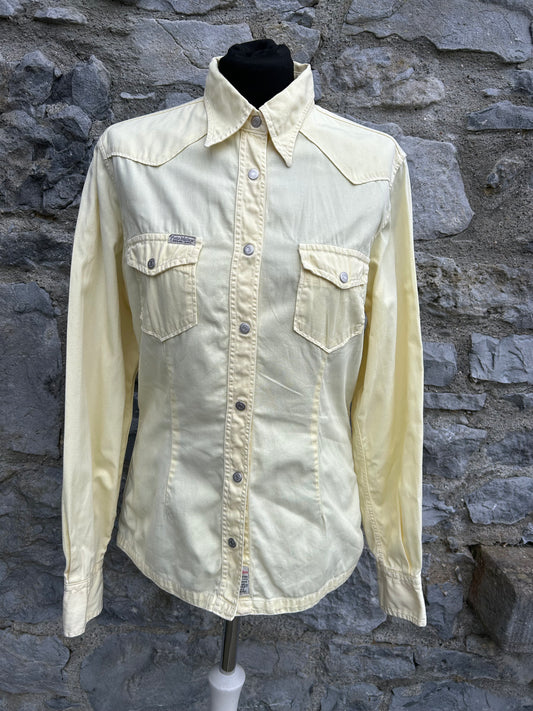 90s light yellow shirt uk 10