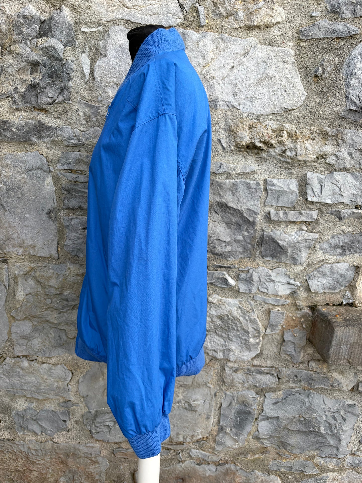 90s blue bomber jacket Medium