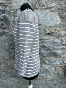 Grey stripy top uk 10-12